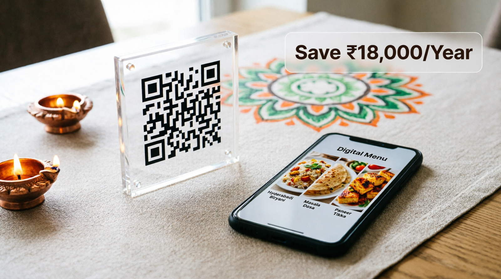 QR Code Menu for Restaurants in India (2026): Save ₹18,000/Year on Reprints
