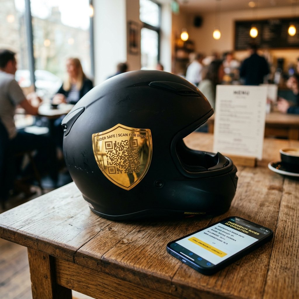 Road Safety QR Helmet